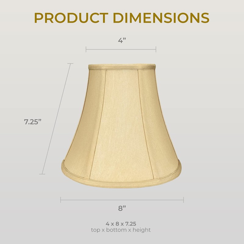 Royal Designs True Bell Lamp Shade in Antique Gold, 4
