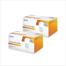 TRONEX 5040B Procedure 3 Ply Blue Breathable Face Mask With Meltblown Center, Earloops