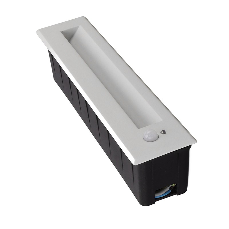 Recessed Sensing Step Light Frosted White LED Stair Light for