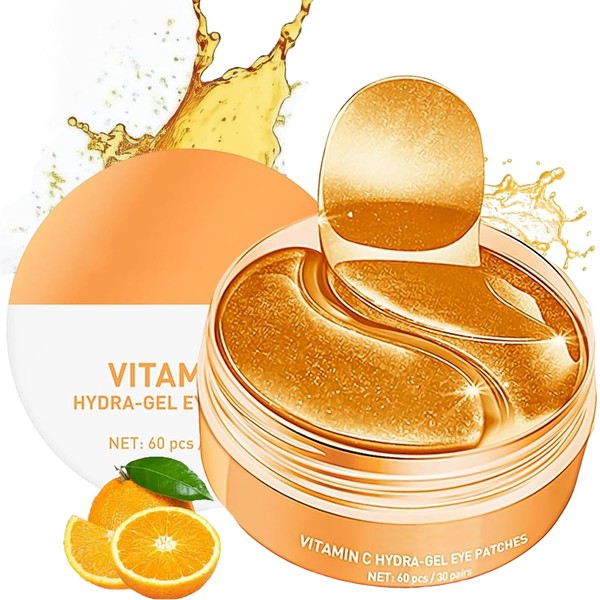 60pcs Vitamin C-Infused Under Eye Patches - Aiding in Dark