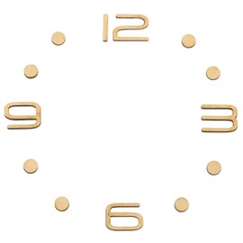 PATIKIL Wooden Clock Numbers Kit, 0.79inch Self Adhesive Clock Numbers Accessories for DIY Digital Clock Number Replacement Parts, Arabic Numerals/Vertical dots