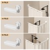 EHERDM Wall Mounted Folding Shower Curtain Rod Punch-Free Suction Cups