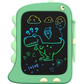 ORSEN ORSEN LCD Schreibtafel Spielzeug ab 3 4 5 6 7 8 Jahre alt Junge Mädchen, 8,5-Zoll Bildschirm Zeichenbrett Maltafel, Dinosaurier Schreibtablett Weihnachten Kleine Geschenke für Kinder (Grün)
