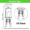 G9 Bulb 40W, 12 Pack G9 Halogen Light Bulbs 2