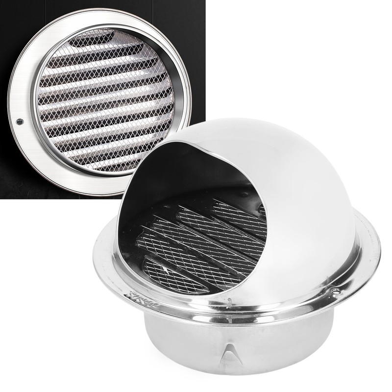 Stainless Steel Round Air Vent Thicken Windproof Rainproof Round Ventilation