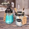Amolliar Mason Jar Toothbrush Holder- Rustproof Stainless Steel - Holds