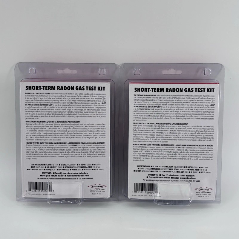 Kidde 2X Pro-Lab Radon Gas Test Kit RA100 Mail In