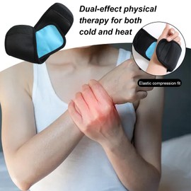 Ice Pack Knee Wrap | Wrist Cold Compression Wrap - Portable Cold Compression Belt for Daily, Ankle, Sports, Shoulder, Knee, Gym, Travel, Back