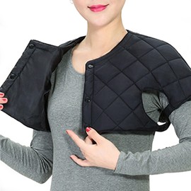 Faxianther Winter Thermal Down Shoulder Warmer Elderly Men Wome Coldproof Lightweight Wearable Shoulder Wrap Shawl Aged Care Products Arthritis Rheumatism Shoulder Cover Support Protector Shrug