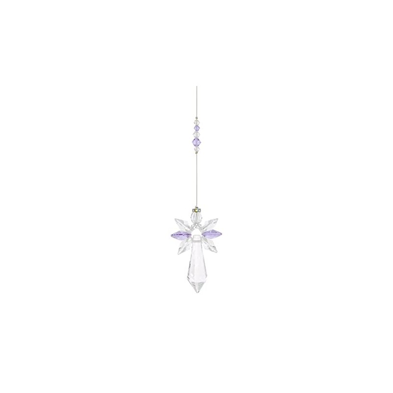 Tierra Zen Large Crystal Guardian Angel - Light Amethyst -