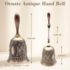 DomeStar Hand Bell Brass Call Bell for Bedside, Dinner, Wedding