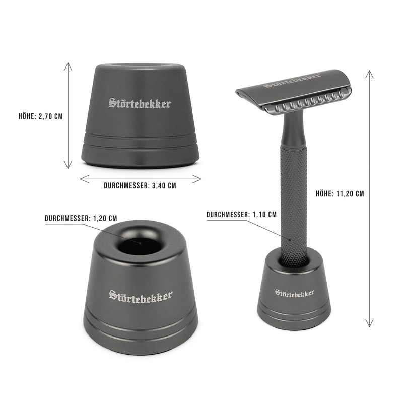Störtebekker Premium Shaving Stand 'Oslo' in Set with Störtebekker Premium