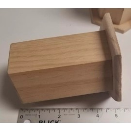 Unbranded WL-FC Wood Lot of (1) Pencil Pen Holder Stand Ready To Paint Decorate Craft Art