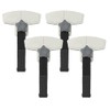 MULTIBROS Set of 4 Awning Clamps Anti-Flatter - Secure Hold