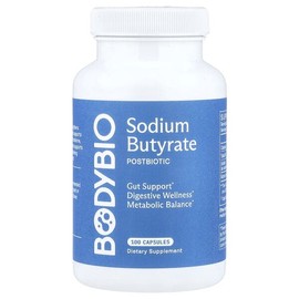 BodyBio, Sodium Butyrate, 100 Capsules / BodyBio (바디바이오), 소듐 낙산염, 캡슐 100정