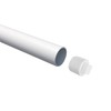 sourcing map 20 Pcs PVC Pipe Male Thread Plug 1/2"