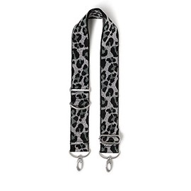 Baggallini womens Wide Strap, Silver Metallic Cheetah, One Size US