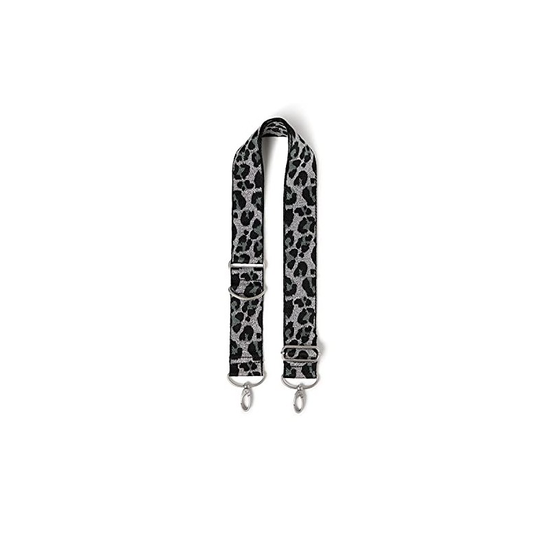 Baggallini womens Wide Strap, Silver Metallic Cheetah, One Size US