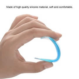 2 pares/juego de almohadillas ortopédicas de silicona para pies, soporte para arco, plantillas para zapatos, almohadillas adhesivas para el arco para aliviar la presión y el dolor(Azul)