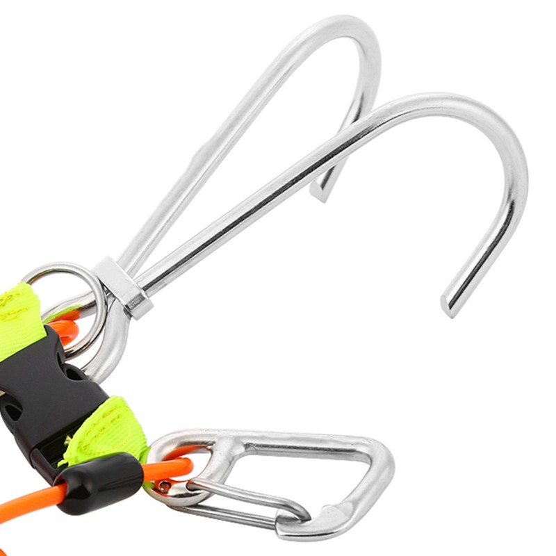 KEEP DIVING Stainless Steel Reef Hook Diving Safety Accessories (Orange)