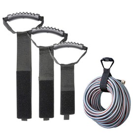 Organize Your Cords,Hoses and Cables Using Easy to Carry Wrap It Storage Straps,Heavy Duty Hook and Loop Cord Carrying Strap with Handle - Suitable for Swimming Pool and Garden Hoses