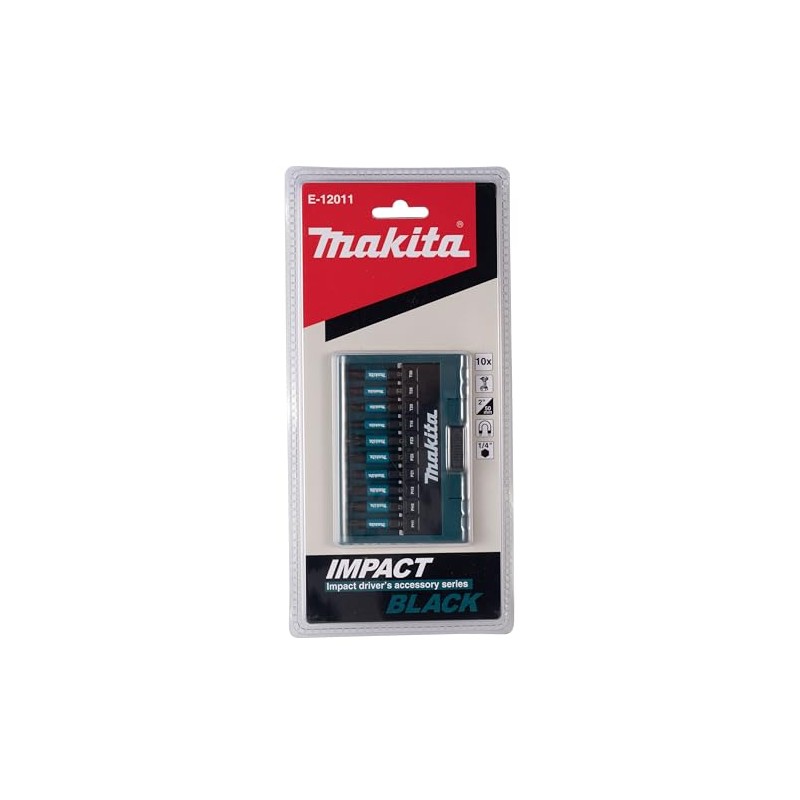Makita Makita E-12011 Impact Black Bit-Set 10-teilig, PH, PZ, T
