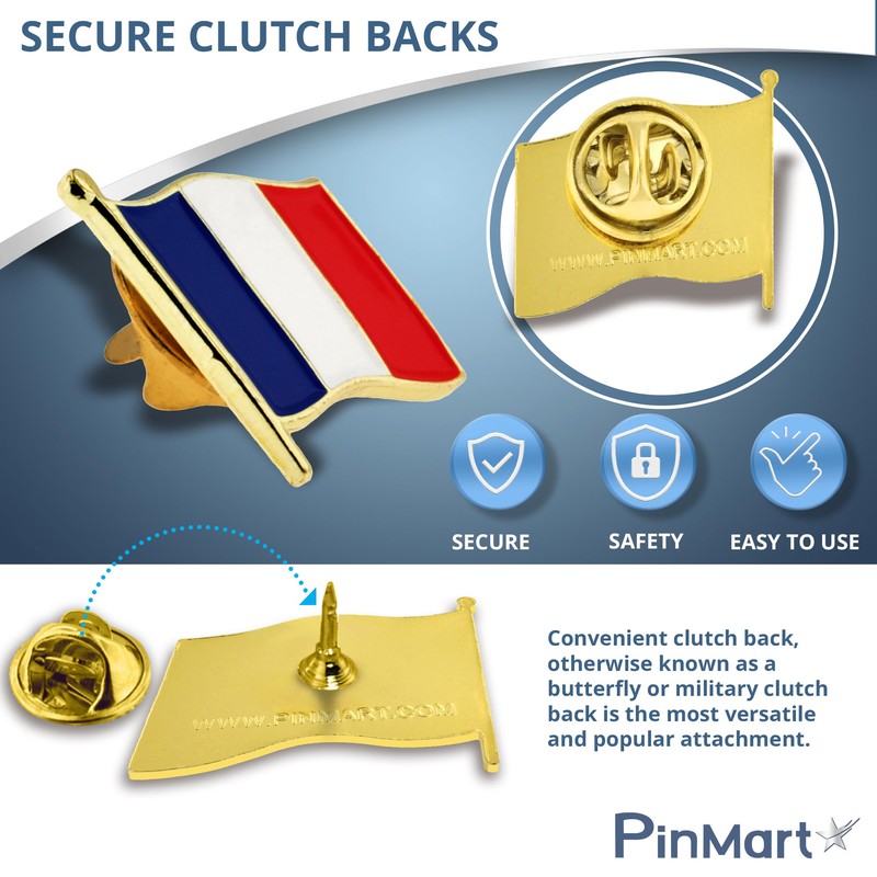 PinMart Germany German World Flag Enamel Lapel Pin 3/4'' –