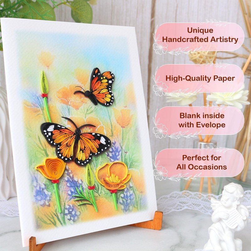 KingKraft Butterfly Card