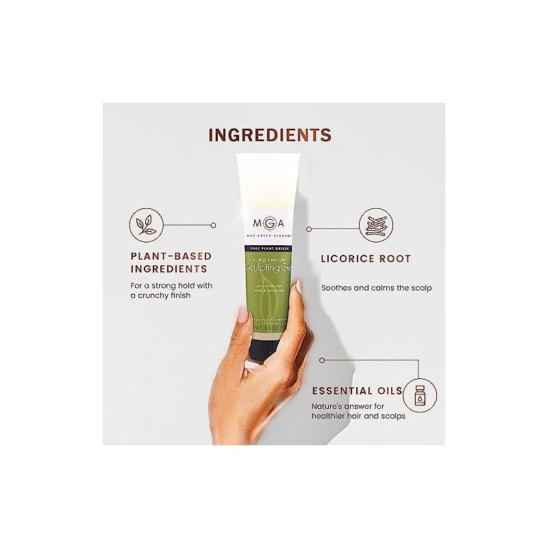 Max Green Alchemy Scalp Rescue Sculpting Gel, 5.5 Ounce