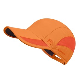 TITECOUGO Running Cap Summer Sun Hat Dri Fit Workout Cooling Hats Truck Hat Hiking for Golf Hiking Outdoor Camping Gym Tennis Travel Cycling Horse Fishing Walking Dark Orange