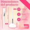 12 Pzs Brochas Mascarillas Faciales Serum Acido Spa Blanco