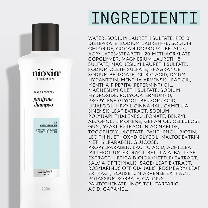 Nioxin Scalp Recovery Purifying Shampoo 200ml - reinigendes Anti-Schuppen-Shampoo