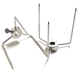 BBQter® Meat Clip Grill Clip for the Barbecue Skewer for Attaching with Locking Screw Made of Stainless Steel – Pack of 2