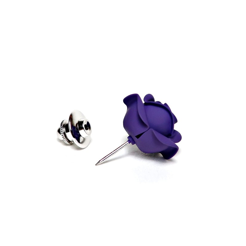 KIETH Lapel Pin Pin Brooch Pin Badge Rose Flower Purple