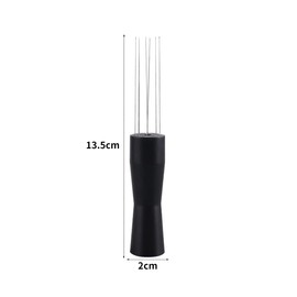 WANGCL Espresso Coffee Stirrer Hand Tampers Barista Distribution WDT Tool Needle Type Distributor for Bar Home Hotel Gifts for Coffee Lovers (Black)
