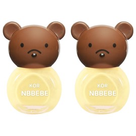 Enbebe Children’s Nail Polish, Cream Lemon, 2 Pieces / 엔비베베 아동용 매니큐어, 크림레몬, 2개