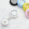 Grandios GD-HANANW Nurse Watch, Extendable Type, Clip, Reel Type, Flower,