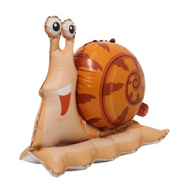 Selfstand 3D Animal Fox Koala Lion Elephant Panda Cow Rabbit dinosaur Triceratops Stegosaurus Baby shower Ball Foil Balloons Birthday Party Baby Shower Decorations Kids Toys (Base Snail)