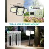 HAARAY Solar Outdoor Lights with Stakes, 2500LM 180° PIR Motion