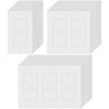 Tondiamo 40 Pcs White Wall Insulation Gasket Rectangle Wall Plate