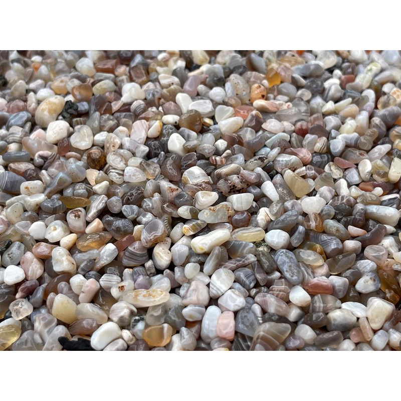 Botswana Agate Chips – Natural Mini Botswana Agate Stones, Crushed