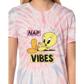 INTIMO Looney Tunes Women's Tweety Bird Nap Vibes Nightgown Sleep Pajama Dress For Adults (Large) Multicolored