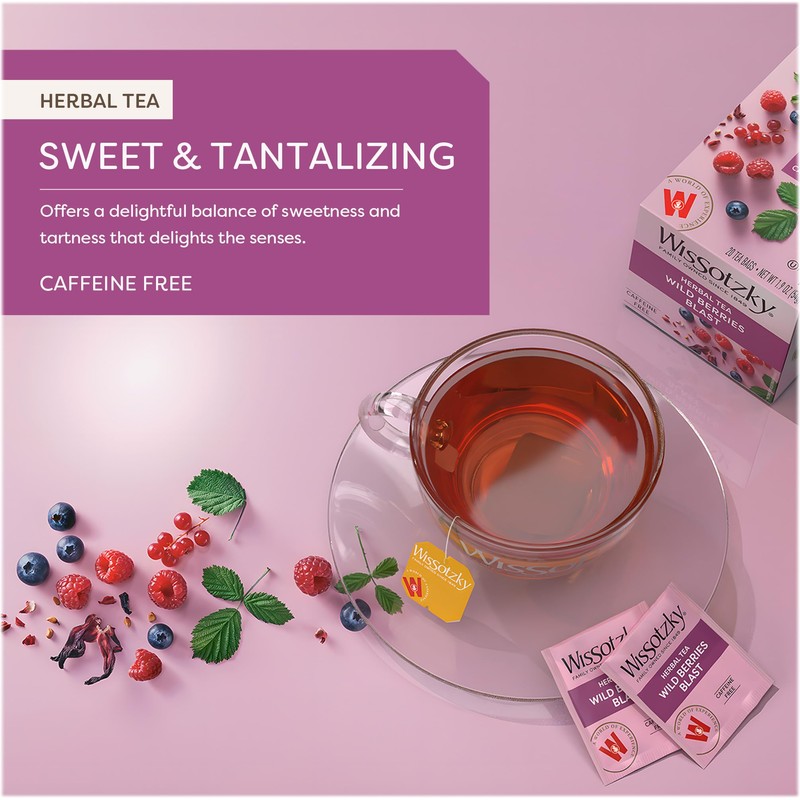 Wissotzky Wildberry Blast Herbal Tea (6 Pack - 120 Tea
