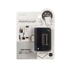Kutsuwa Magnetic Clip, Paper Cutter, Memo Cutting Clip (Black)