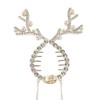 Pokinge Gold Retro Christmas Hair Clip Christmas Antler Hair Fixer