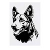 'German Shepherd Portrait' Temporary Tattoo - Water Resistant, Skin-Safe, Non-Toxic
