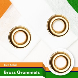 G128 2 Pack: India Indian Flag | 3x5 Ft | LiteWeave Pro Series Printed 150D Polyester | Country Flag, Indoor/Outdoor, Vibrant Colors, Brass Grommets, Thicker and More Durable Than 100D 75D Polyester