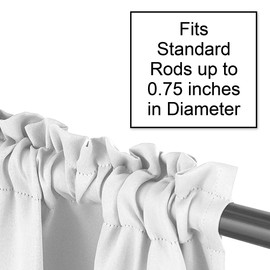 Sweet Jojo Designs Skylar Collection Gray and White Damask Print Girls Window Valance