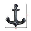 Facaler Nautical Cast Iron Ship Anchor Weathered Nautical Wall Hooks