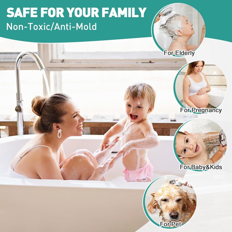 Square Shower Mat Non Slip: 32 x 32 Inch Extra